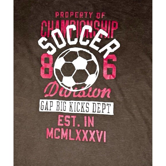 GAP Soccer Long Sleeve Shirt Size Small 6-7 - Picture 2 of 4